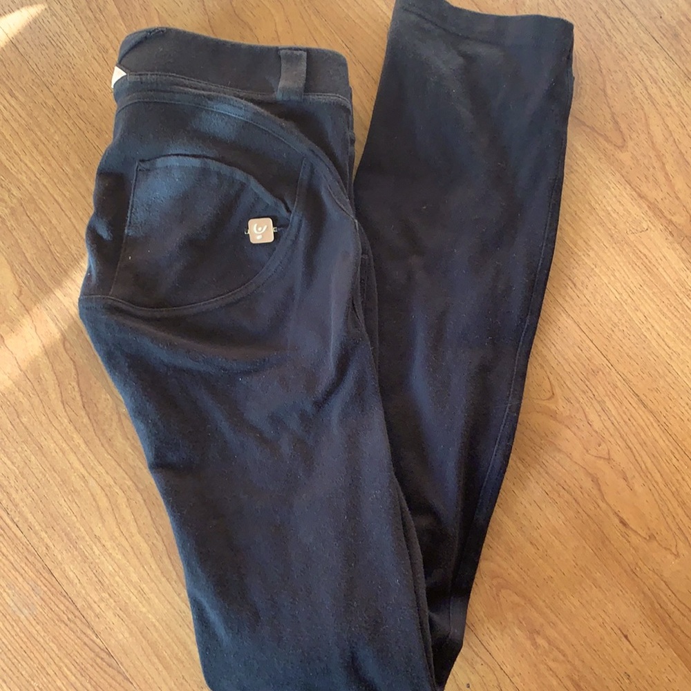 Black Freddy Slounge boot cut pants XS